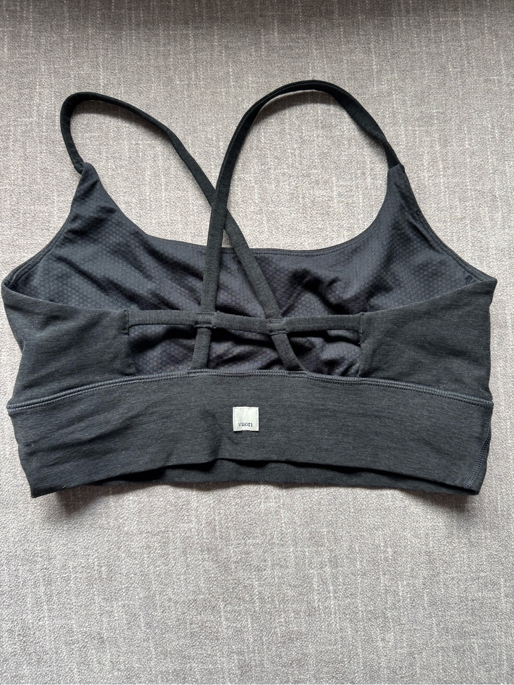 Vuori Black Strappy Bra - Women Intimates - Picture 2 of 3